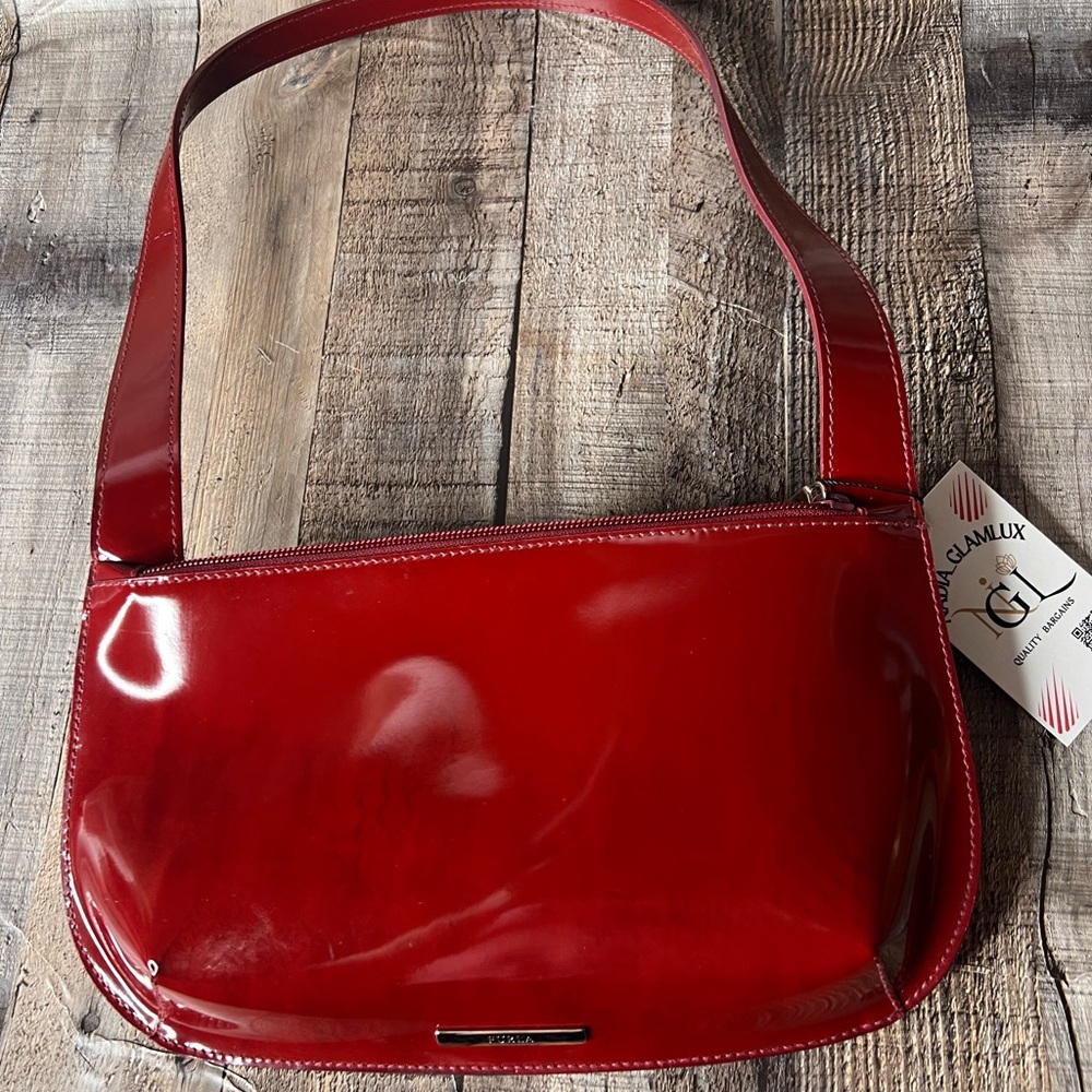 Furla  Red patent leather small Women's Bag